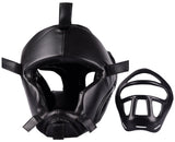 MAR-134B | Black Head Guard w/ Grill Mask For Training