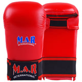 MAR-141C | Red Karate Gloves w/ Moulded Padding