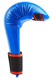 MAR-141B | Blue Karate Gloves w/ Moulded Padding