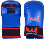 MAR-142A | Blue Karate Gloves w/ Moulded Padding