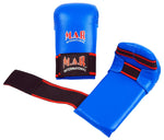 MAR-141B | Blue Karate Gloves w/ Moulded Padding