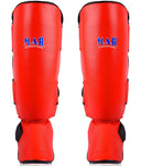 MAR-149A | Kickboxing & Thai boxing Genuine Leather Shin & Instep Guards