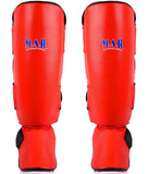 MAR-149A | Kickboxing & Thai boxing Genuine Leather Shin & Instep Guards