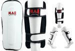 MAR-153D | Multilayered White Shin Guards