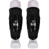 MAR-166B | Black Dipped Foam Double Layer Shin Guard