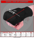 MAR-168B | Black Elasticated Fabric Mitts For Hand Protection