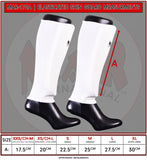 MAR-170A | White Elasticated Fabric Shin Guard For Shin Protection