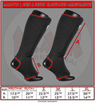 MAR-171B | Black Elasticated Fabric Shin & Instep Guard