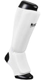 MAR-171A | White Elasticated Fabric Shin & Instep Guard