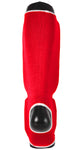 MAR-171C | Red Elasticated Fabric Shin & Instep Guard