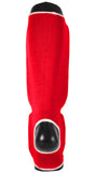 MAR-171C | Red Elasticated Fabric Shin & Instep Guard