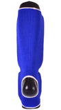 MAR-171D | Blue Elasticated Fabric Shin & Instep Guard