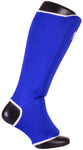 MAR-171D | Blue Elasticated Fabric Shin & Instep Guard