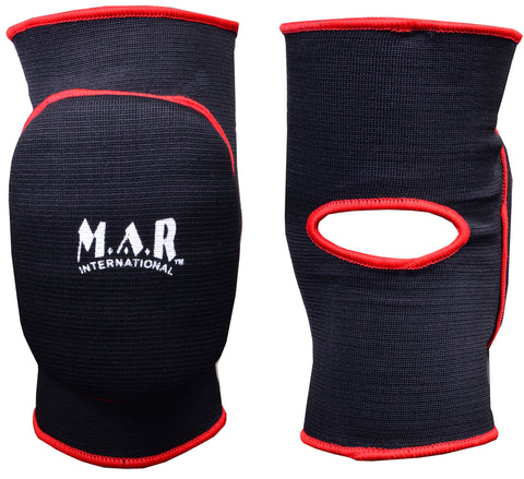 MAR-174B | Black Elasticated Fabric Knee Pads