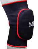 MAR-174B | Black Elasticated Fabric Knee Pads