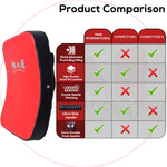 MAR-208D | Red+Black Heavy Duty Curved Standard Striking Shield