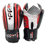 MAR-410 | White+Red IPPON Boxing Gloves