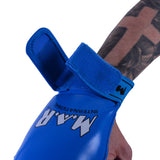 MAR-142E | Blue Karate Gloves w/ Arched Moulded Padding