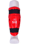 MAR-166A | Red Dipped Foam Double Layer Shin Guard