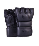 MAR-234G | Black MMA Gloves | Fingerless Combat Gloves with Thumb Design