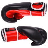 MAR-104 | Red+Black Genuine Leather Boxing Gloves