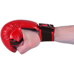 MAR-142B | Red Karate Gloves w/ Moulded Padding