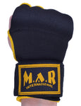 MAR-119D | Black Hand Wrap Mitts w/ Gel Padded Knuckles