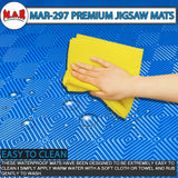 MAR-297A | Red/Blue Jigsaw Floor Mats (40mm [1m x 1m] Square)