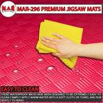 MAR-296B | Red/Black Jigsaw Floor Mats (20mm [1m x 1m] Square)