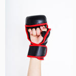 MAR-238 | Genuine Leather 4-Layer Open Palm MMA Gloves - quality-martial-arts