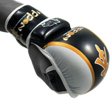 MAR-409 | Yellow+Black IPPON Open Finger Striking Gloves - quality-martial-arts