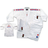 MAR-027 | White Great Britain Styled Judo/Jiu-Jitsu Competition Uniform + FREE BELT