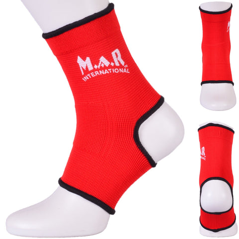 MAR-176C | Red Elasticated Fabric Ankle Support