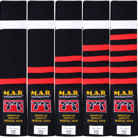 MAR-080 | Block Stripe Colour Rank Belts (E-I)