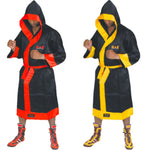 MAR-098B | Black/Yellow Boxing and Kickboxing Robe