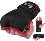 MAR-119A | Black Hand Wrap Mitts w/ Padded Knuckles