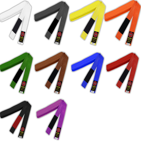 MAR-082 | Brazilian Jiu-Jitsu Ranking Belts Size A1 to A4 (Adult Sizes)