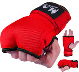 MAR-119B | Red Hand Wrap Mitts w/ Padded Knuckles