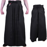 MAR-073A | Traditional Black Aikido Hakama