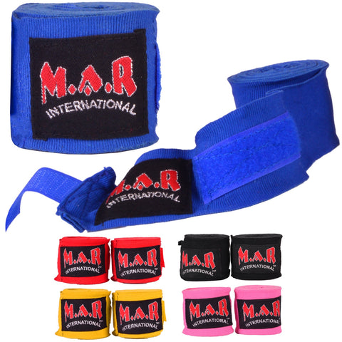 MAR-121D | Blue Elasticated Boxing & Martial Arts Hand Wraps