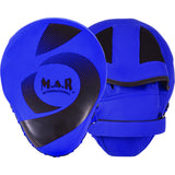 MAR-195F | Blue Hybrid Curved Focus Mitts