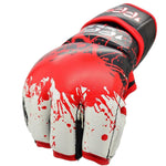 MAR-418 | IPPON Genuine Leather Blood Splatter Strike Gloves - quality-martial-arts