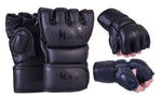 MAR-234G | Black MMA Gloves | Fingerless Combat Gloves with Thumb Design