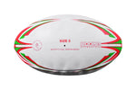 MAR-436Q | Red & Green Rugby Training Ball - Size 5