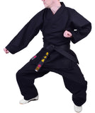 MAR-016 | Black Karate Heavyweight Competition Uniform (14oz Canvas Fabric)