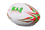 MAR-436Q | Red & Green Rugby Training Ball - Size 5